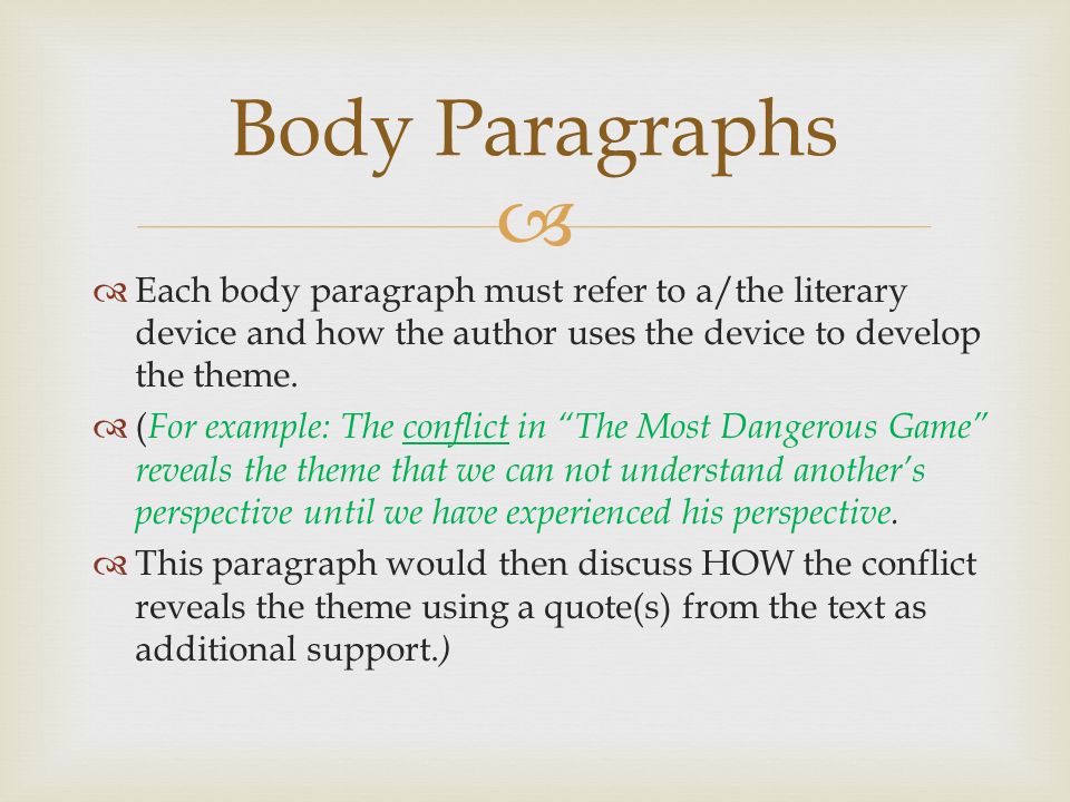 The most dangerous game essay topics